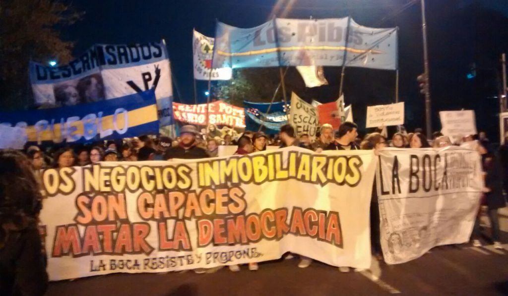 La Boca denuncia, resiste y se moviliza contra las políticas públicas con patotas PRO La Boca resiste y propone