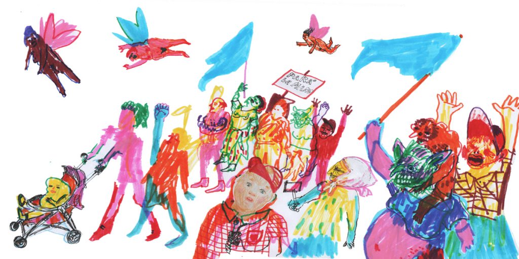 Fui a una manifestación fui a una movilizacion