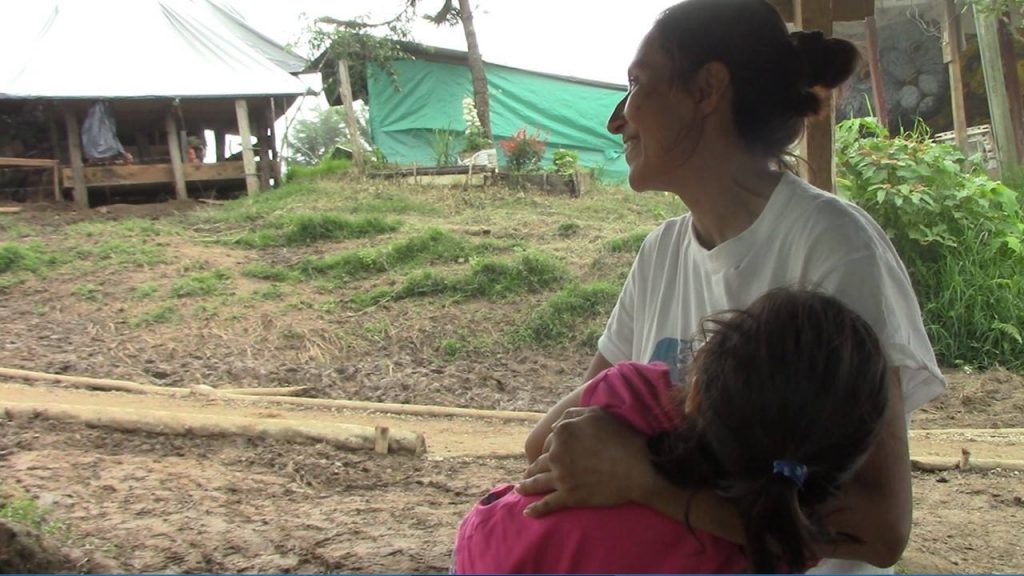 Valentina, una de las mujeres de la ex guerrilla de las FARC valen