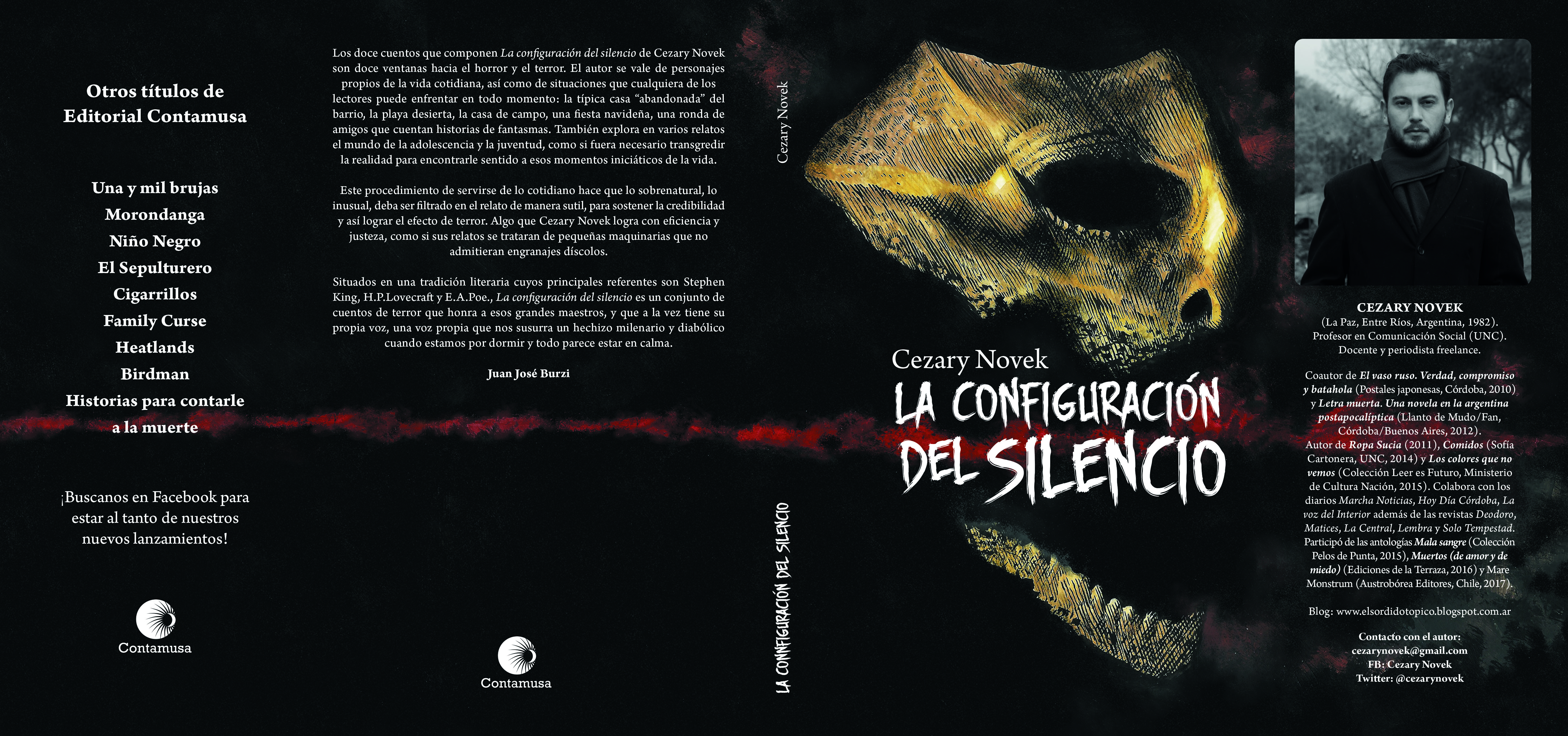 La configuración del silencio”. Nueva obra de literatura de terror  argentina. – Marcha