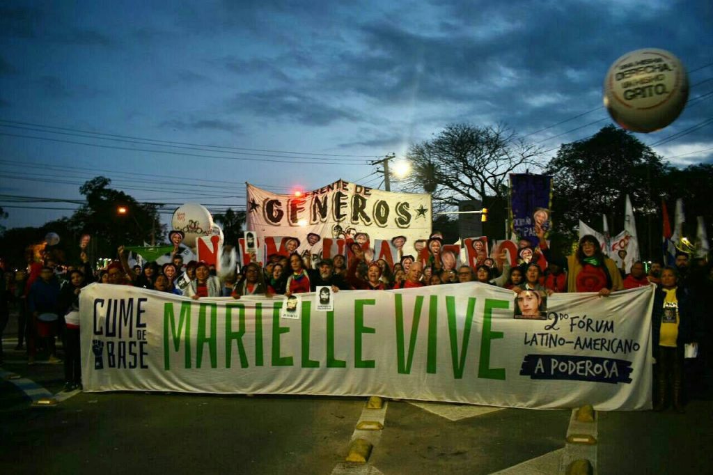 Cumbre de base: “somos el grito de Santiago y Marielle” grito de santiago y de marielle