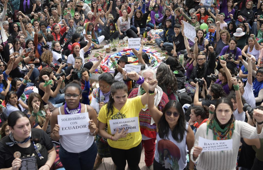 La delegación salvadoreña y feminista en el #34Encuentro El Salvador
