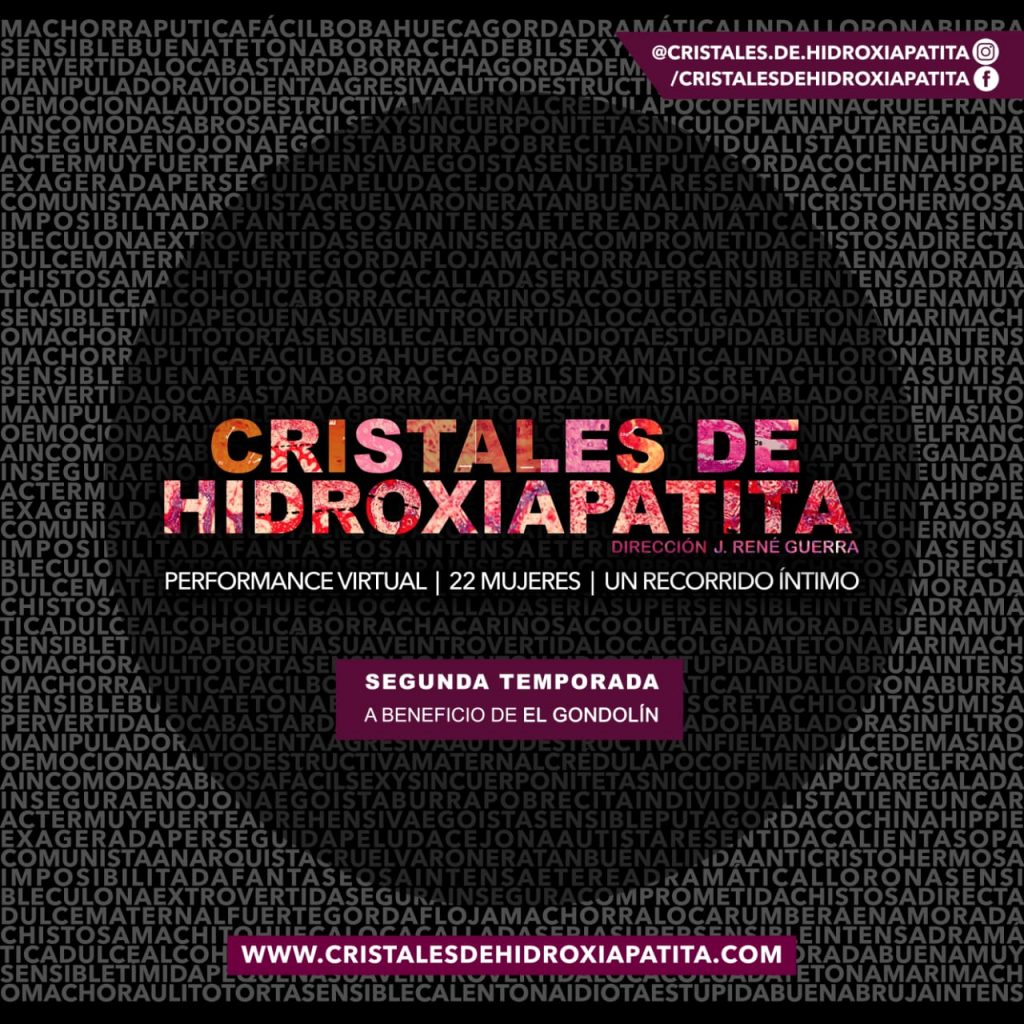 Cristales de Hidroxiapatita: una performance contra la violencia de género Logo obra