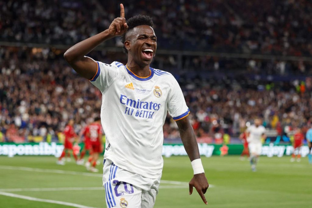 Vinicius festejando un gol