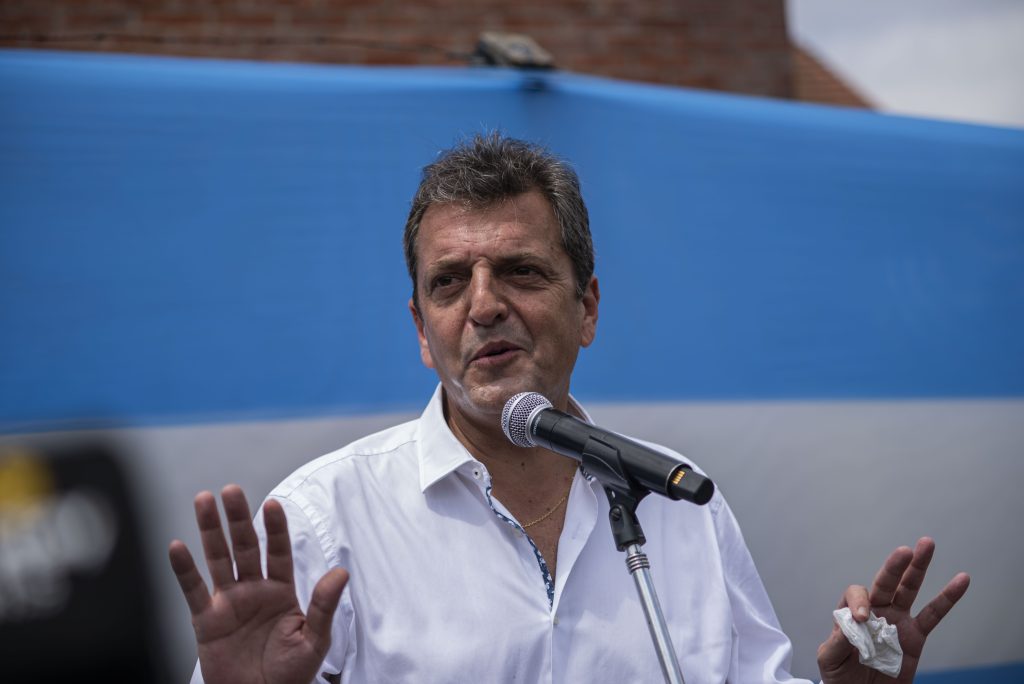 Votación de Sergio Massa en las elecciones presidenciales